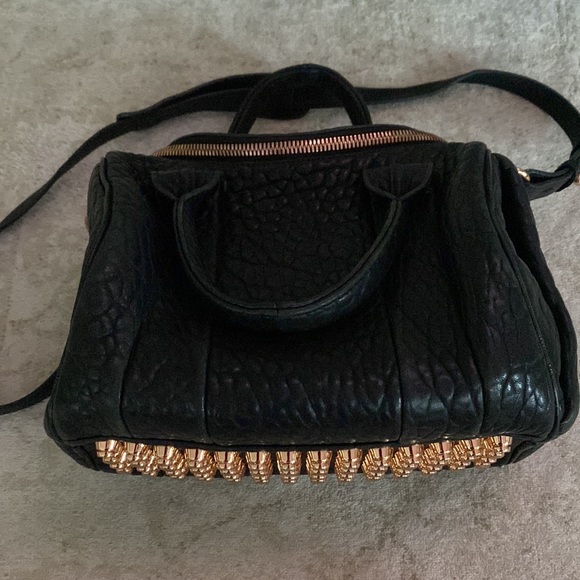 NOT FOR SALE *AUTHENTIC* ALEXANDER WANG Medium Black Rocco Bag - Picture 3 of 9